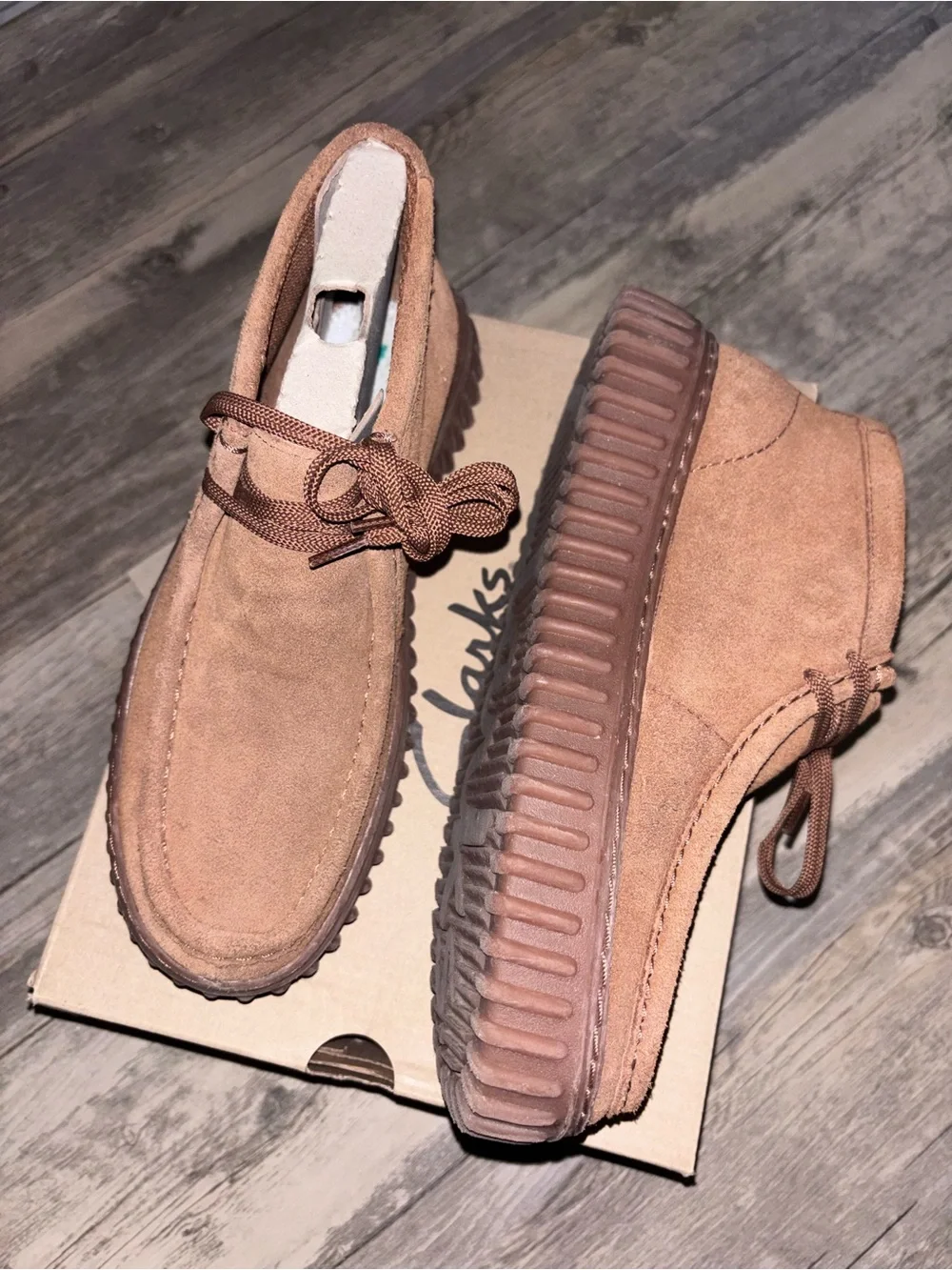 Kids Suede Lace up Torhill Clark’s - Brown
